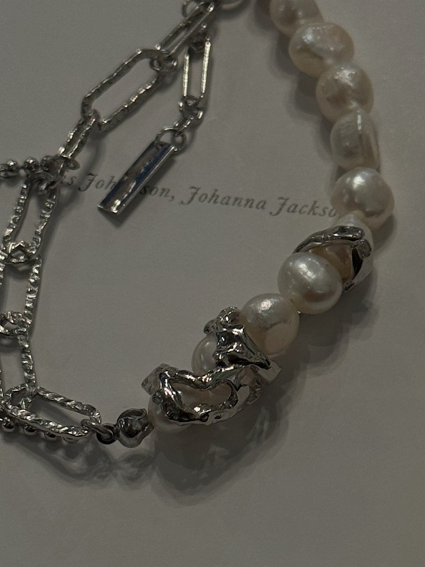 Petite Pearl Chain Bracelet