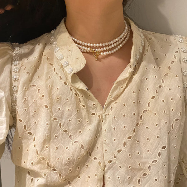 Multi-Layer Pearl Necklace